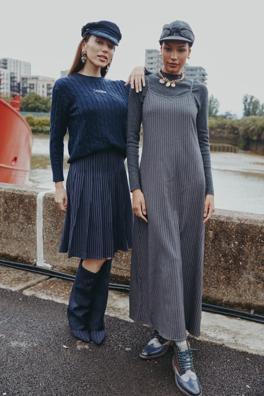 AS AW25 платье-комбинация в тонкую