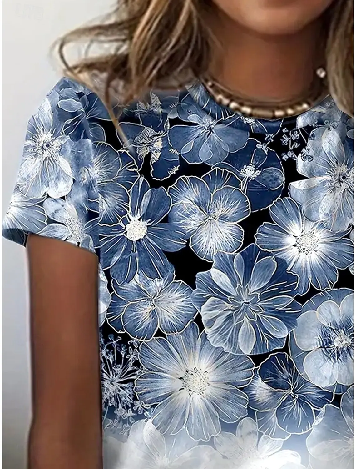 Women's T Shirt Floral Graphic Vintage Stylish Casual Short Sleeve Crew Neck Round Neck Regular Tops Daily 2025 Summer