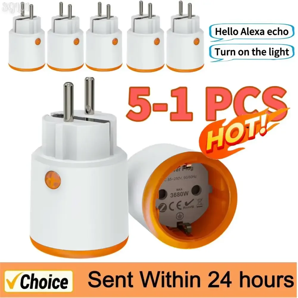 Tuya EU Smart Socket 16A Zigbee 3.0 EU Smart Plug مع التحكم في تطبيق مراقبة الطاقة يعمل مع Alexa Google Assistant
