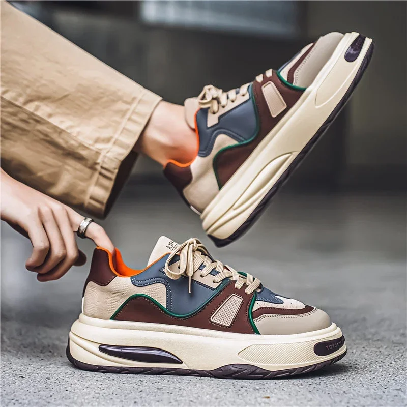 

Новая осенне-зимняя мужская повседневная спортивная обувь на толстой подошве, модная, удобная и универсальная обувь для доски