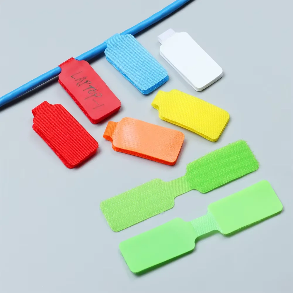 50/100pcs Reusable Waterproof Cable Labels, Color-Coded Cord Organizer Straps for Data Charger Cables, Home Office Travel