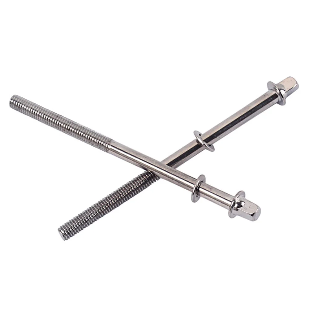 

2pcs 1085mm Snare Drum Tension Rods Drum Key Rod Short Screws Bolts Hand Musical Percussion Instrument Replacement Parts Access