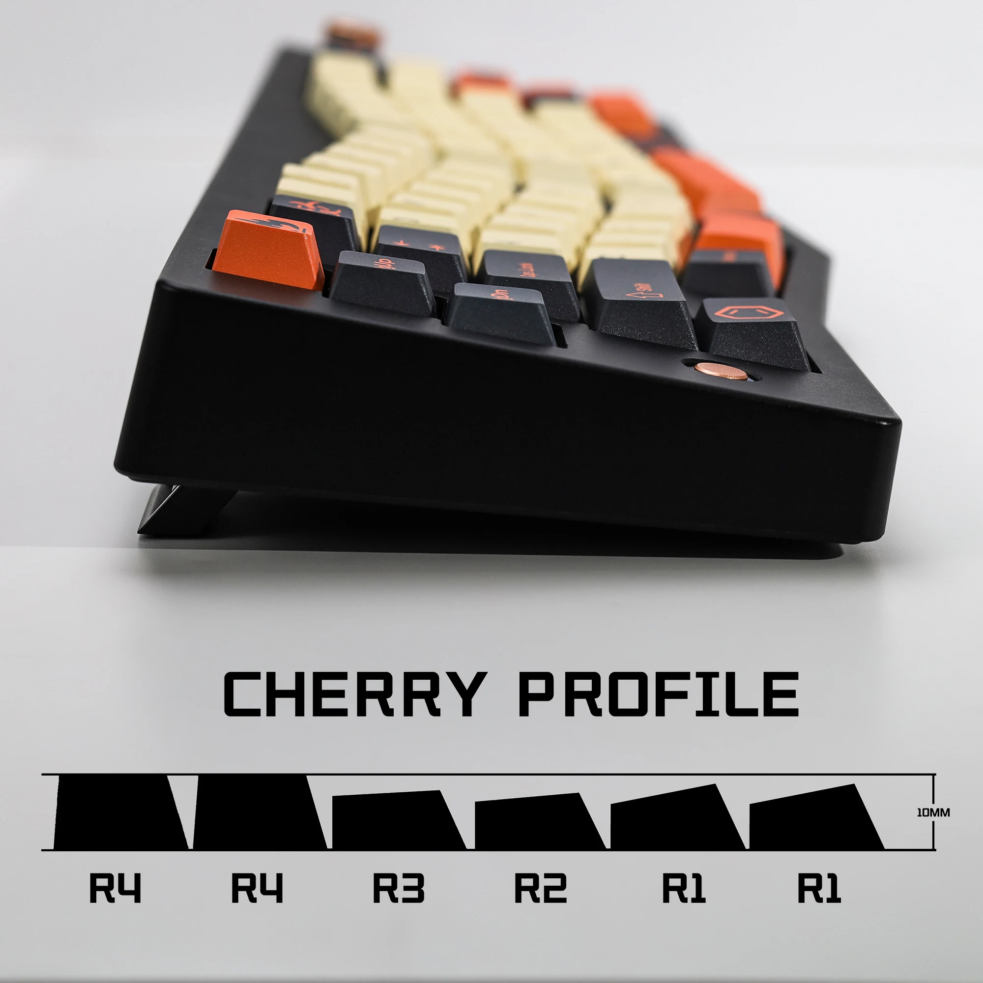KBDiy GMK Tastenkappen Retro GMK Carbon Cherry Profil PBT Alice Tastenkappen Benutzerdefinierte DIY für MX-Schalter Gaming 60 Mechanische Tastatur KIT – Detail 3