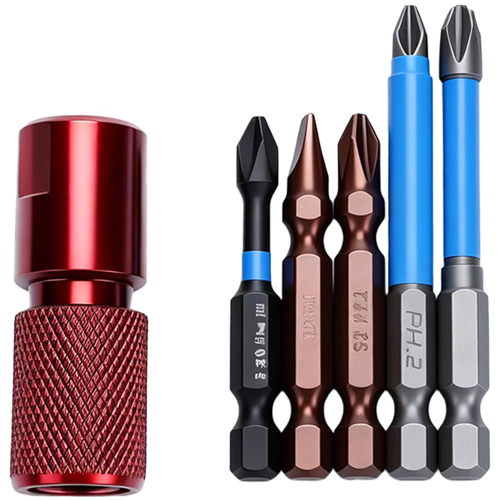 Black 45 Steel Quick Angle Grinder Adapter With 6.5mm Hex Shank For Fast Bit Replacement And Drilling Tasks