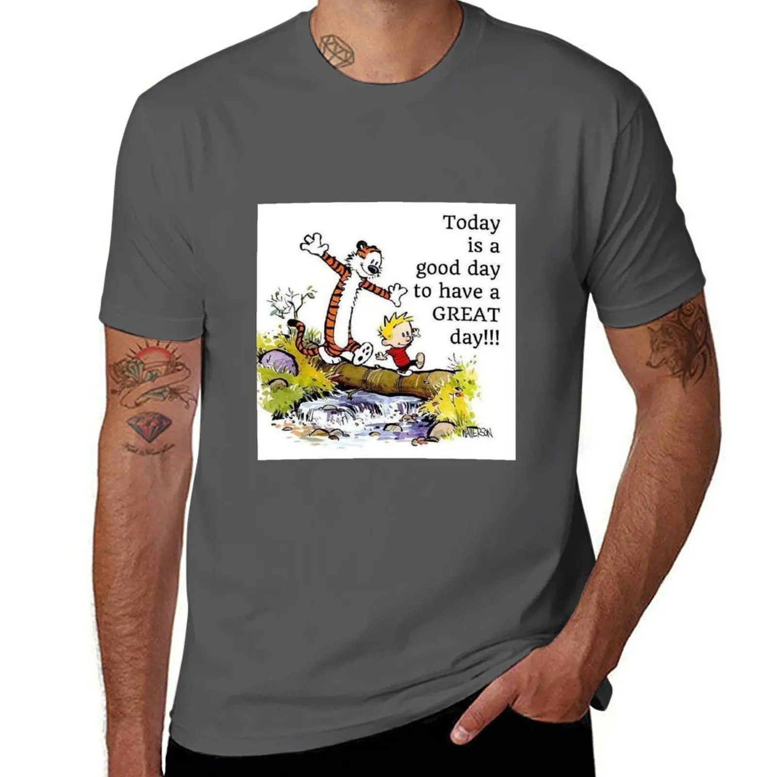 

Today is a Good Day to Have a GREAT Day T-Shirt Basic Casual Short Sleeve Cotton Shirt