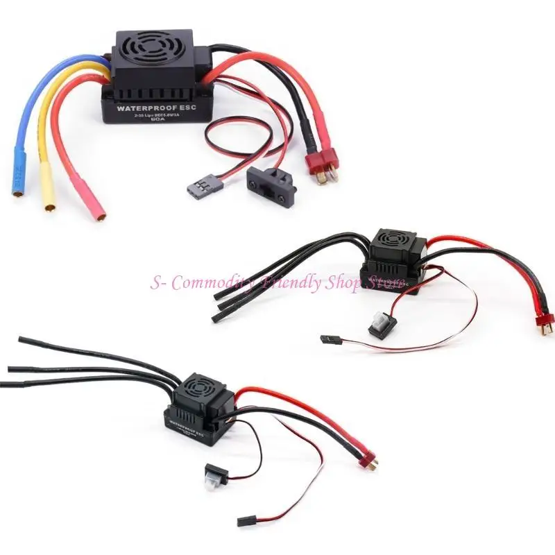 85AE 60/80/120A бесщеточный двигатель электронный регулятор скорости ESC BEC 5,8 В/3 А для 1/10 1/8 RC автомобильных машин