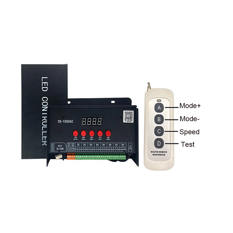 Programmable LED Color Light Controller For Remote Control Options Of Full-color Grid Screen For LED Modules