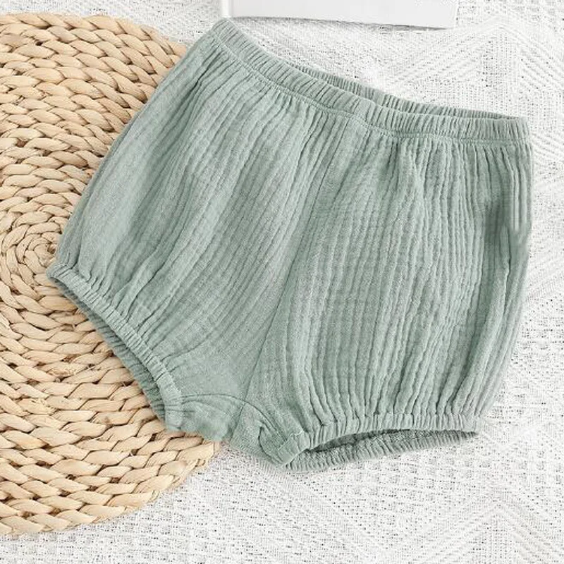 Pantalones cortos finos de verano para niños y niñas, Shorts informales de Color sólido