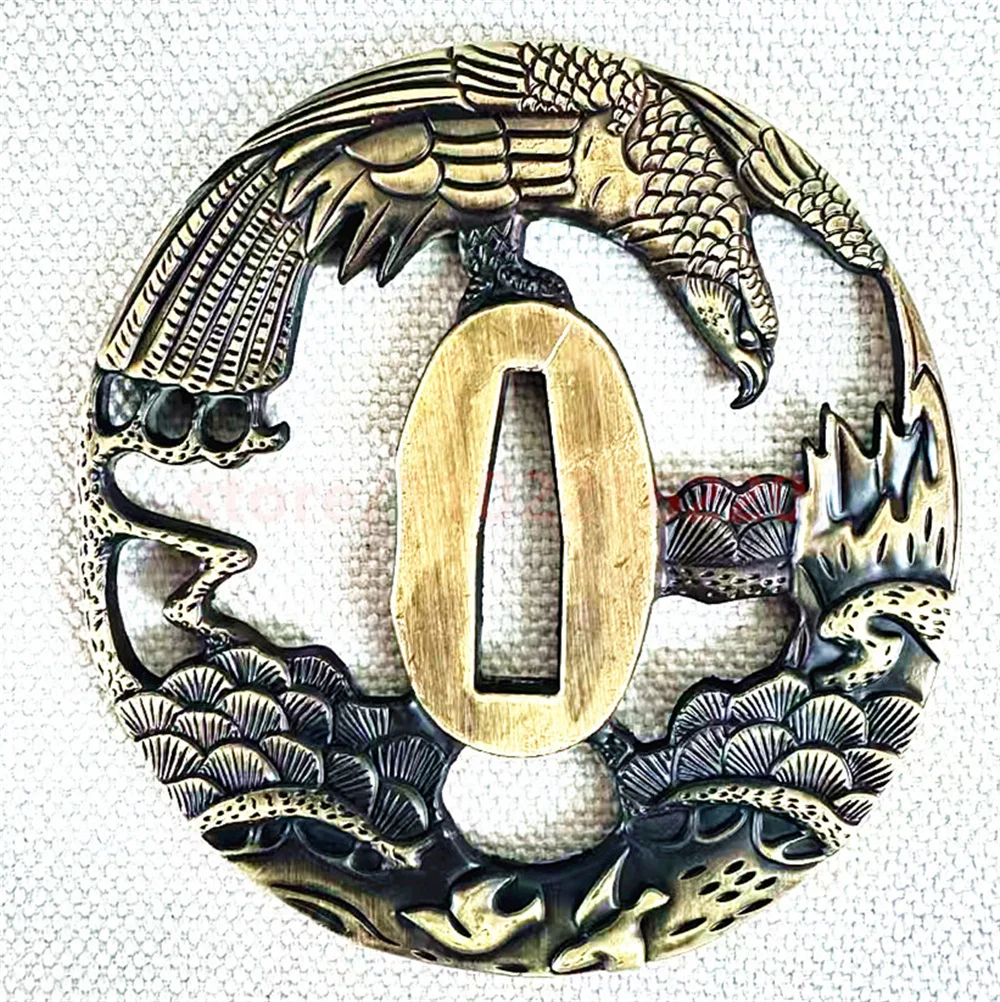 Very Good Alloy Tsuba Handguard Guard For Japanese Japan Samurai Katana Sword Fittings Accessory Parts Nice