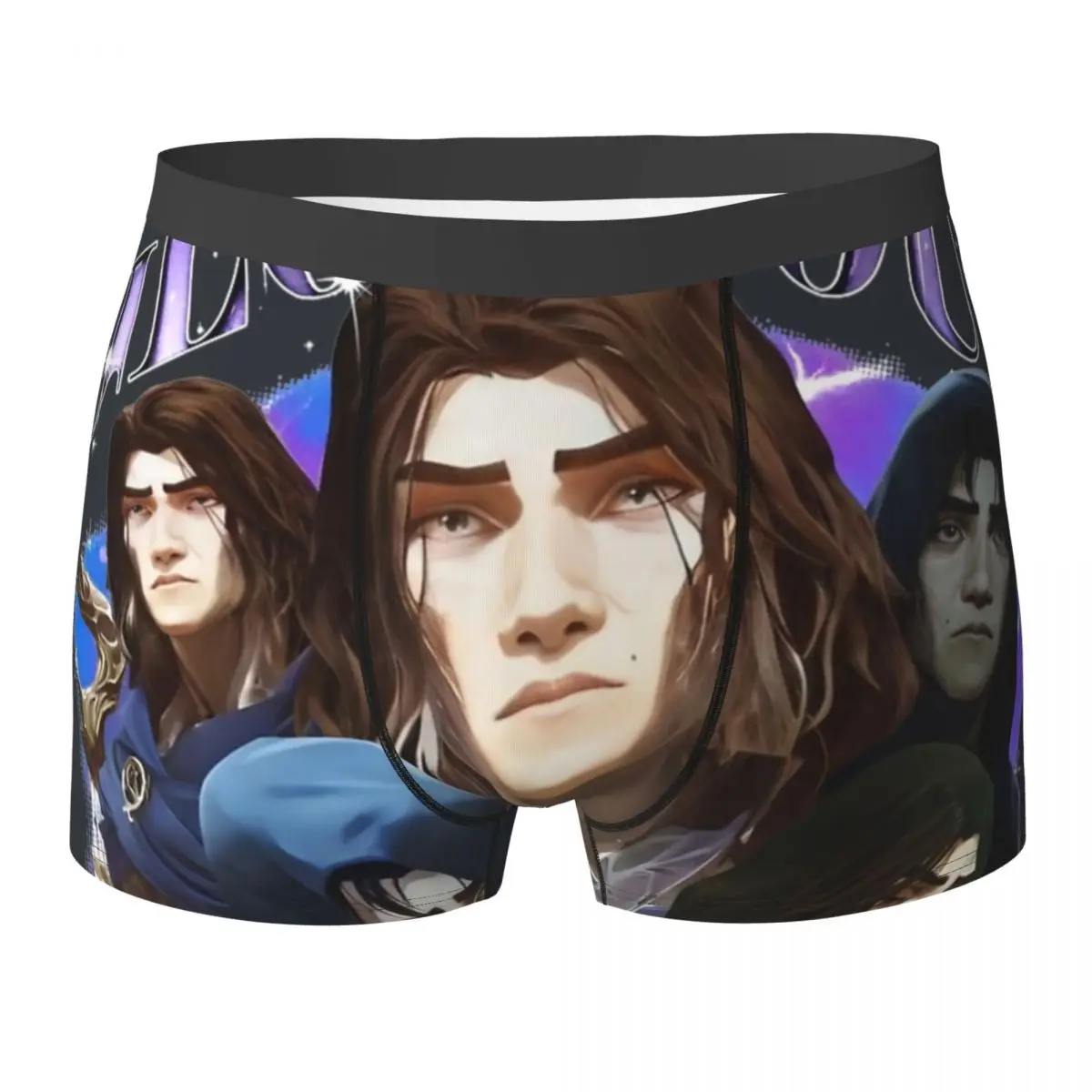 

Виктор Arcane 2, нижнее белье League Of Legends, мужские трусы, эластичные шорты с принтом, шорты высокого качества, большие размеры 2XL