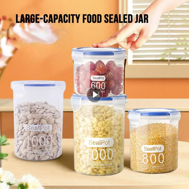 Storage Kitchen Classification Rice Storage Box Insect Proof Measuring Cup Thermoplastic Sealed Food Container Seal With Cover