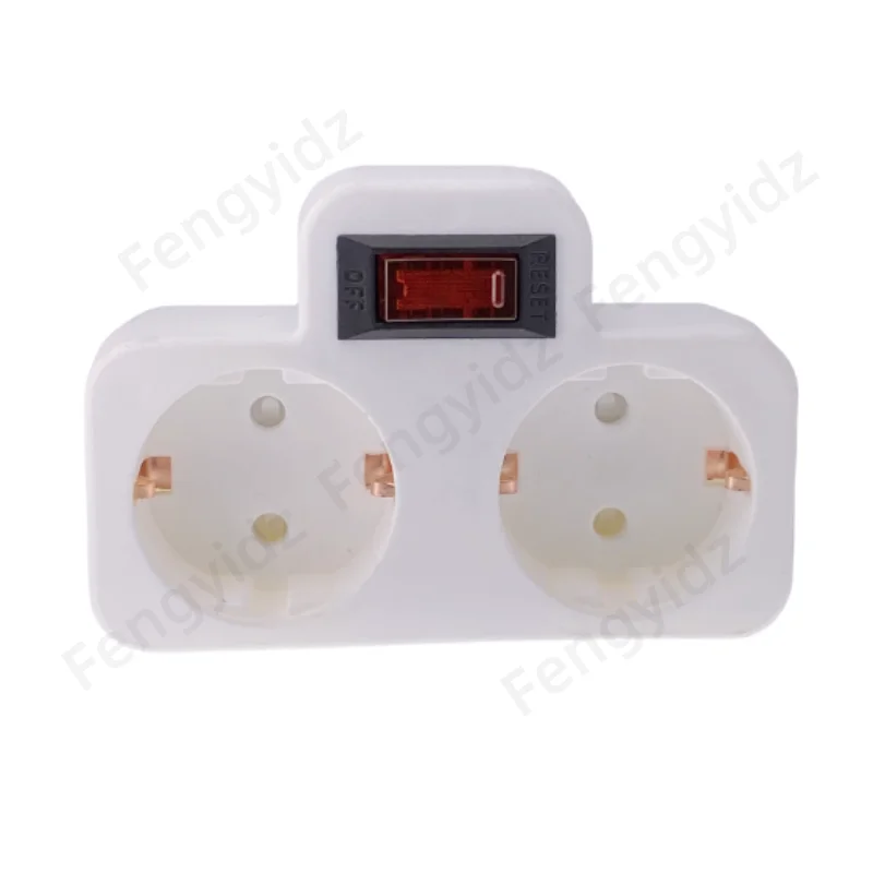 Europese Type Conversie Plug 1 Naar 2/3/4 Manier EU Duitsland Standaard Power Adapter Socket 16A 250 V Reizen Opladen Adapter
