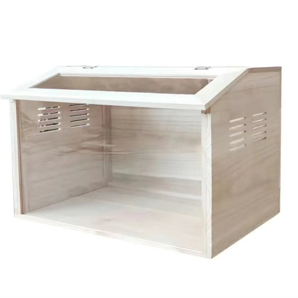 Wooden Hamster Cage Oblique Opening Small Animal House hedgehog house for Hamsters Degus Mice or Other Similar-Sized Pets