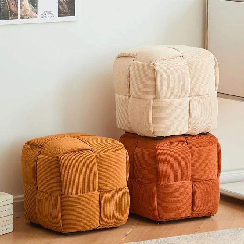 Entrance soft bag shoe changing home door sofa stool high sense bench Internet celebrity fitting room makeup stool