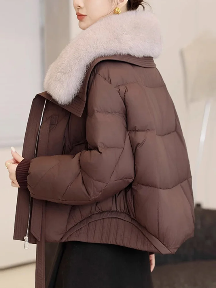 

Зимняя утепленная хлопковая куртка с флисовой подкладкой, повседневная свободная модель с меховым воротником, женская модная верхняя одежда