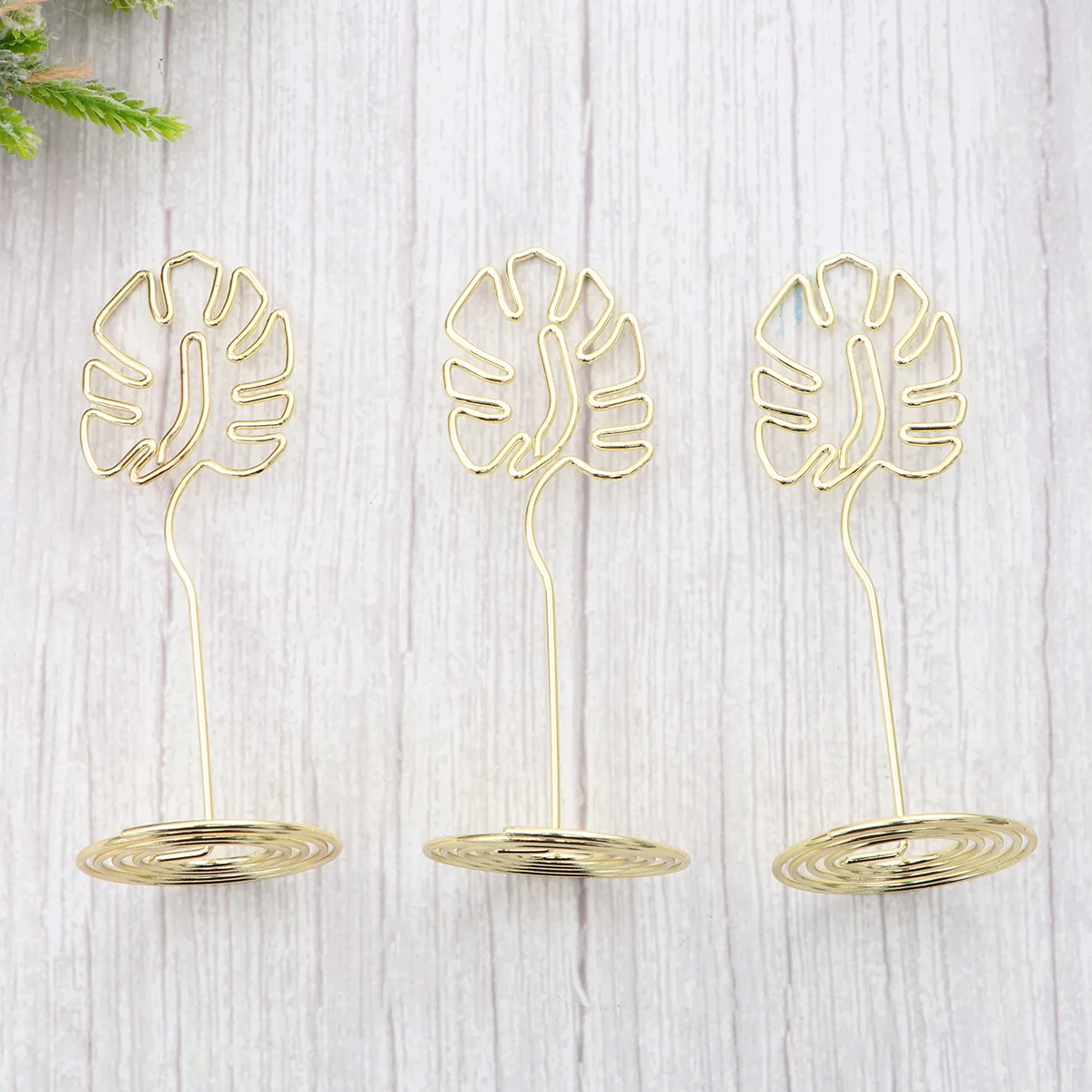 3 Pcs Memo Holder Wedding Supplies Tabletop Easel Frame Paper Clips Wire Holders Banquet for Cords