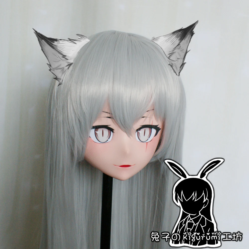 (RK417)Top Quality Handmade Female Resin Cosplay Japanese Role Play Kigurumi Mask Crossdresser Doll Transgender Mask