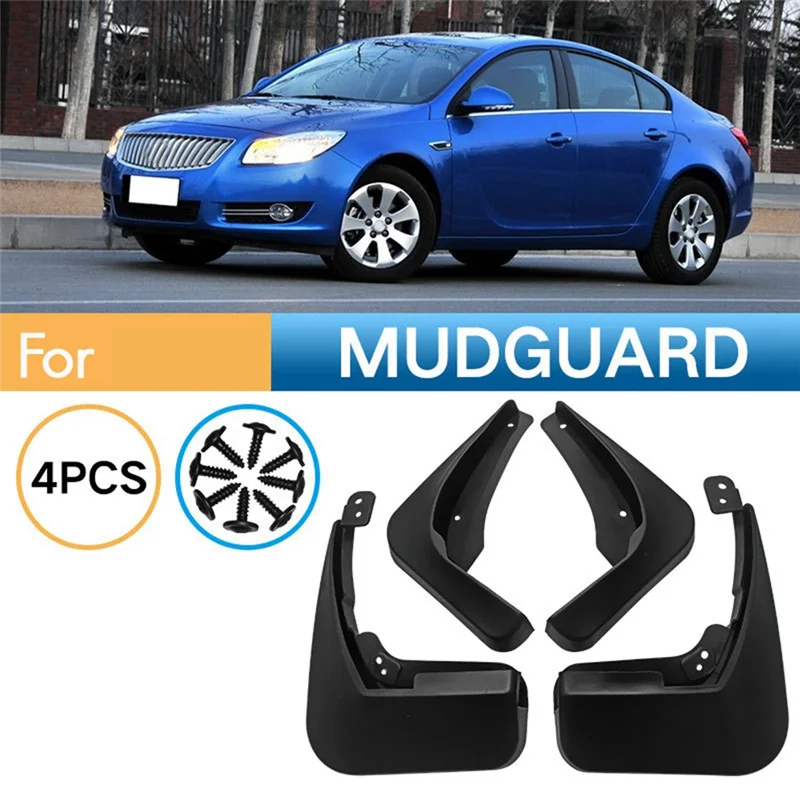 4PCS Car Mudguard Mud Flaps Splash Mud Guard Fender For Buick Regal / Vauxhall Insignia 2009-2016 Car Accessories
