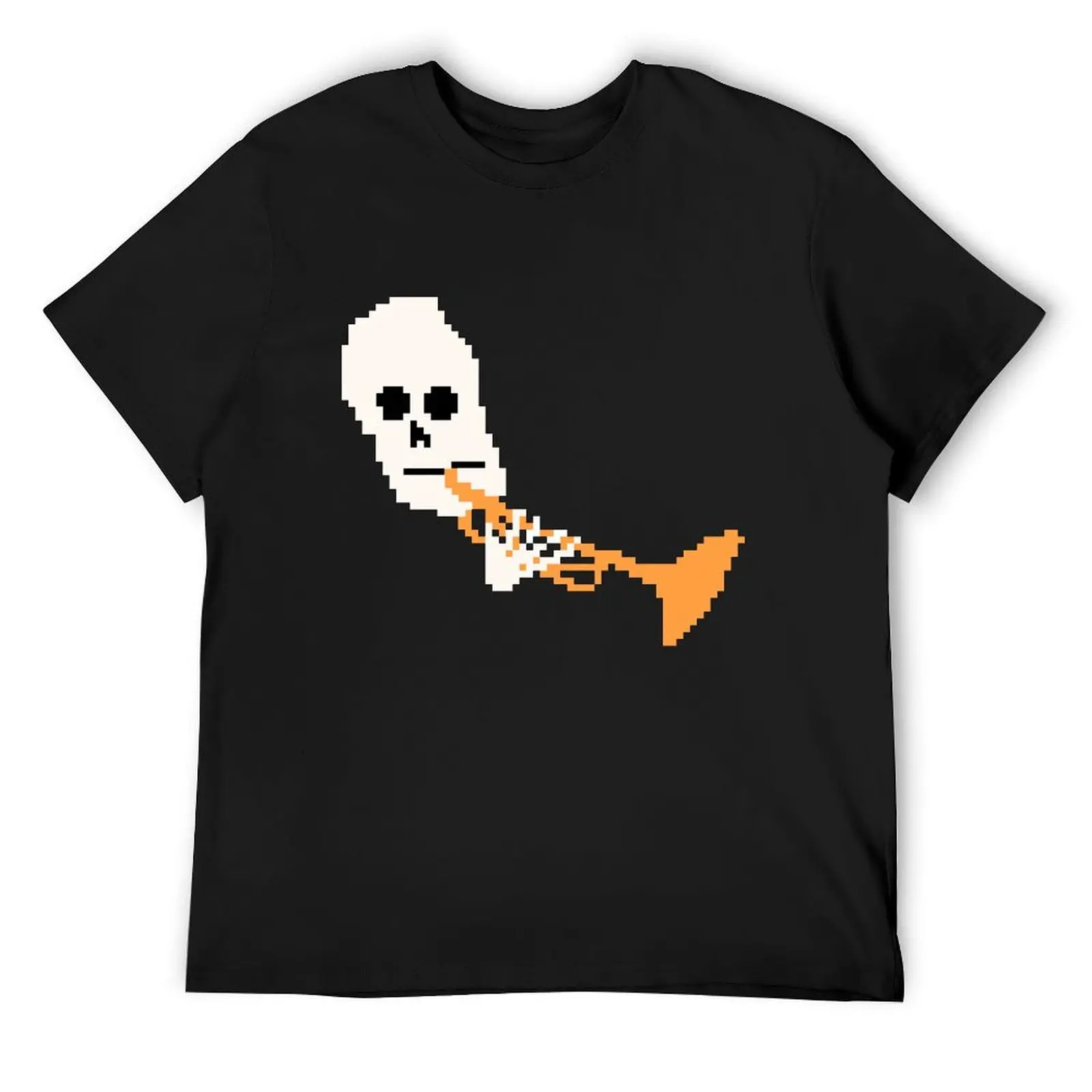 

Doot Mr.Skeltal Meme Pixel Art 2spooky4me T-Shirt summer 2025 custom t-shirts funny gifts designer shirts Men's t-shirt