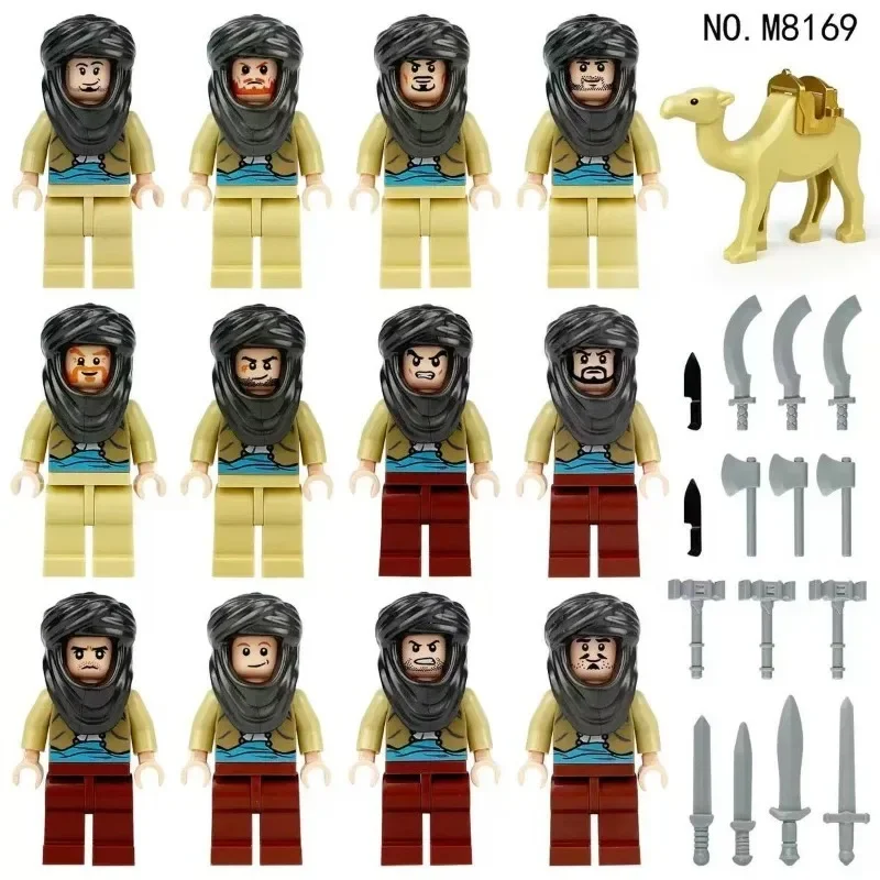 Antike römische Mittelalterritter, Bausteine, Figuren, Spielzeuge, Minifiguren, humanoide Puppen, Spielzeuge, Geburtstagsgeschenke. – Detail 29