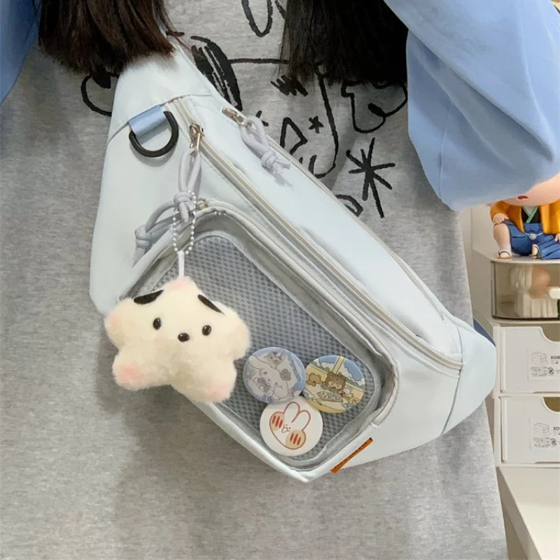 

Japanese ins anime small fresh baby bag pain bag high beauty chest bag student waist bag leisure versatile messenger bag