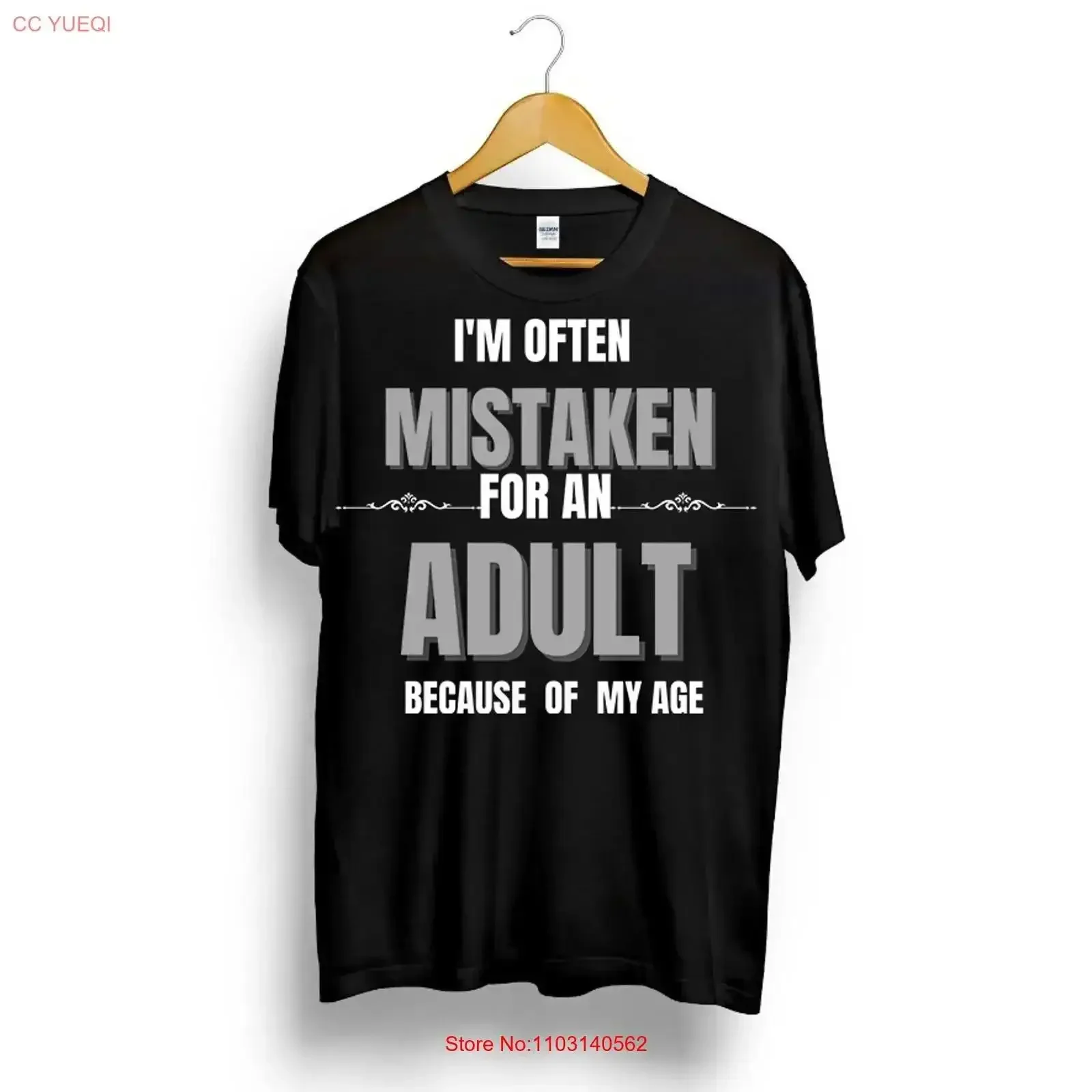 Funny Adulting T Shirt I'm Often Mistaken for an Adult Because of My Age vintage Washed Stretched Comfortable vintage Washed