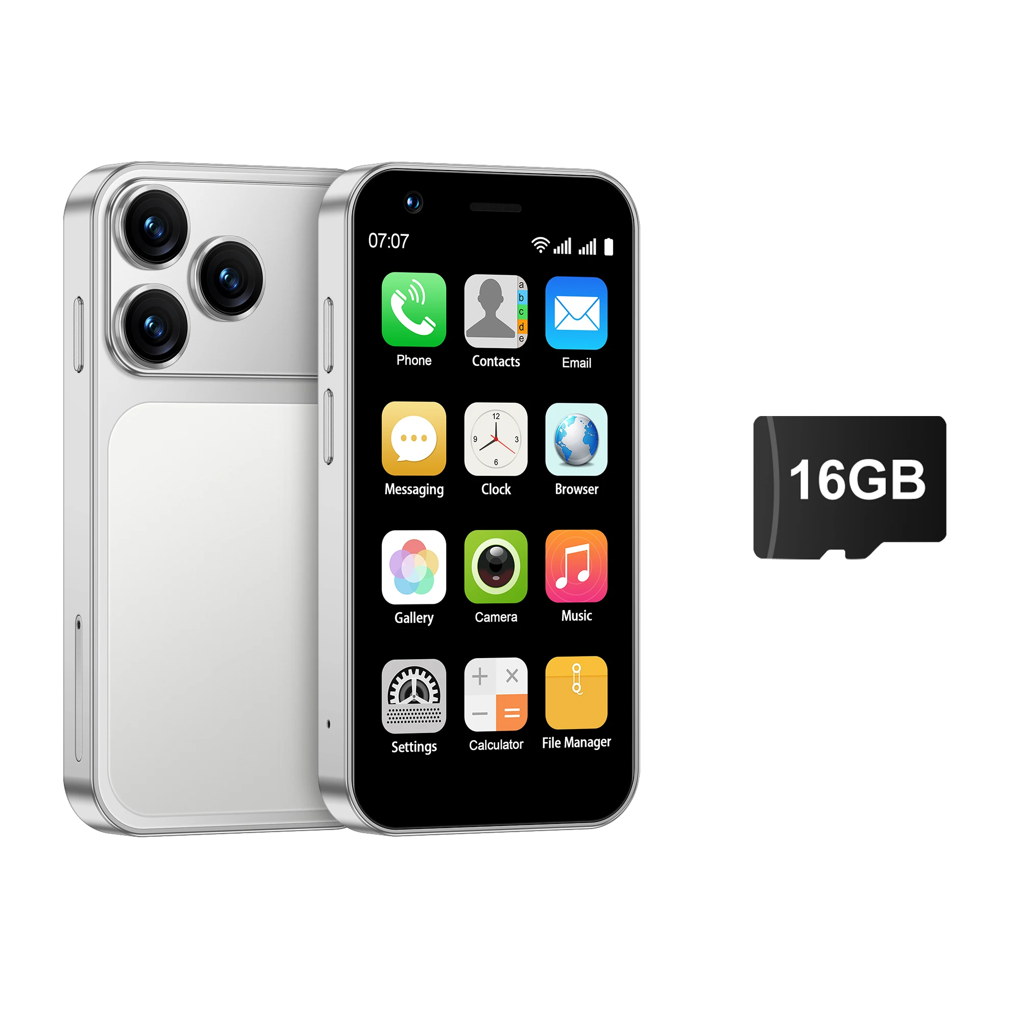 SERVO 18SE MINI 3G Pocket Smartphone Android-systeem Google Play 16GB ROM 2MP Camera WiFi Super Kleine smartphones 2 SIM Stand-by