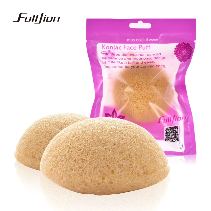 1~10PCS Puff Natural Cleanse Exfoliator Puff Face Cleaning Sponge Round Shape Konjac Face Washing Sponge Facial Tool