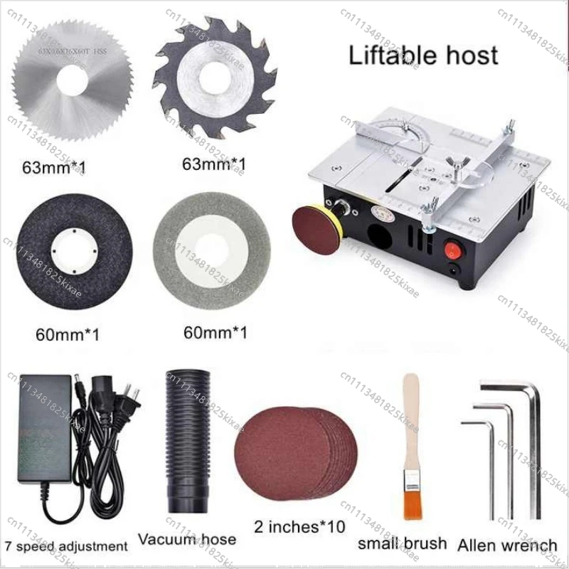 For Double Motor Miniature Table Saw 2 Inch Aluminum Alloy Mini Chainsaw Small Table Cutter Small Table Saw Fan