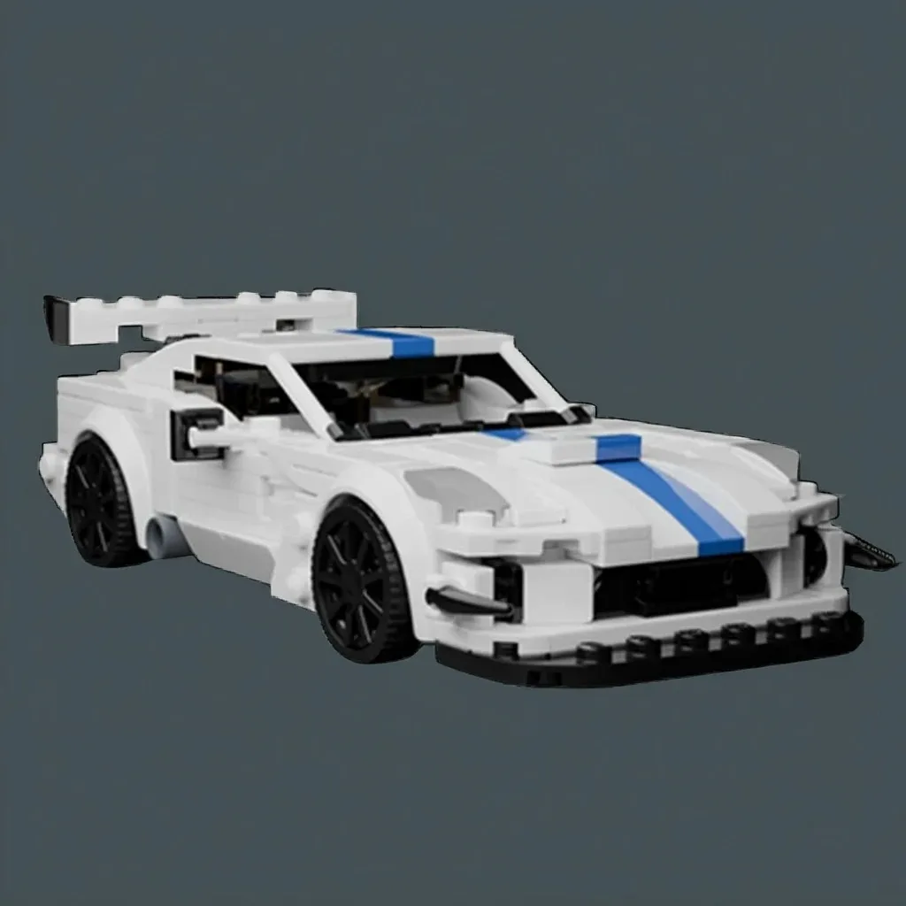 364 Piezas MOC City Champions Super Car Dodge Viper ACR, Modelo Tecnológico, Bloques de Construcción Creativos DIY, Decoración para Regalo de Cumpleaños