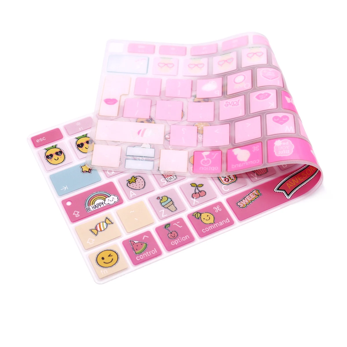 Cute Keyboard Cover for MacBook Air 13 inch 2019 2018 Release A1932 with Retina Display with Touch ID EU Layout Protective Skin