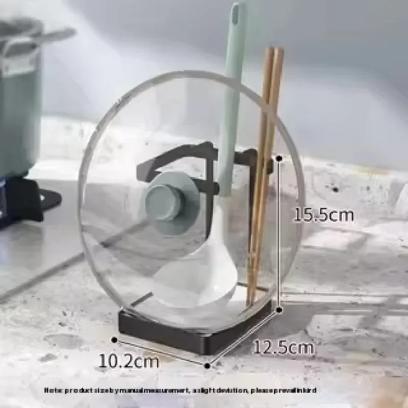 Multifunctional metal spoon holder, kitchen countertop, pot cover holder, for tableware storage