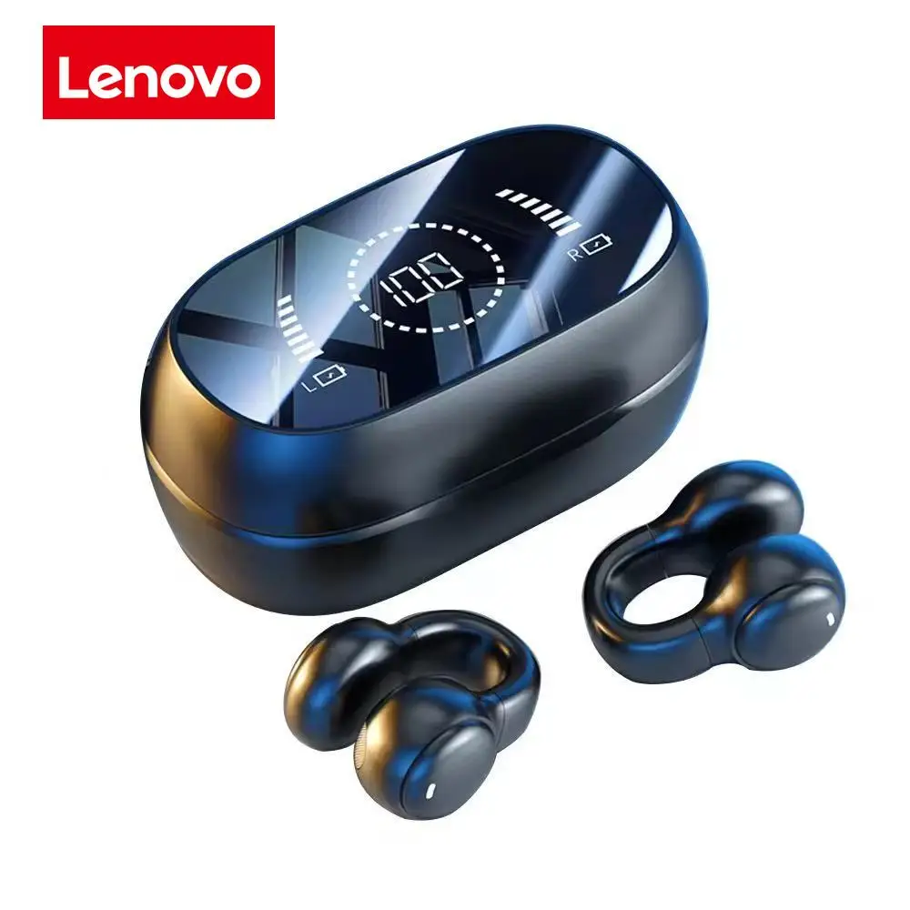 لينوفو الأصلي M47 سماعات لاسلكية سماعة رأس بخاصية البلوتوث شحن سماعات توصيل العظام الرياضة مع هيئة التصنيع العسكري الحرة #1
