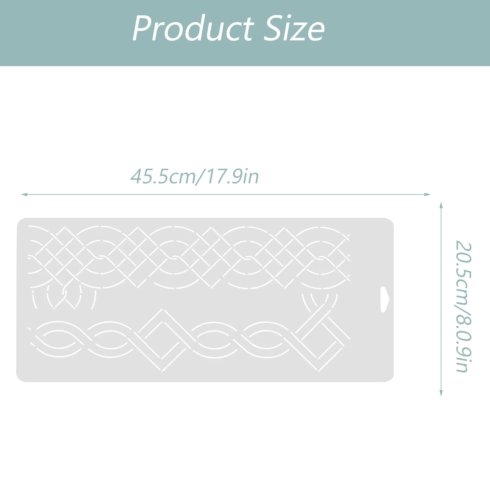 1 قطعة قالب خياطة اللحف مسطرة خليط مجوفة أداة خياطة اللحف ذاتية الصنع للخياطة الدقيقة والمشروعات الإبداعية ذاتية الصنع #5
