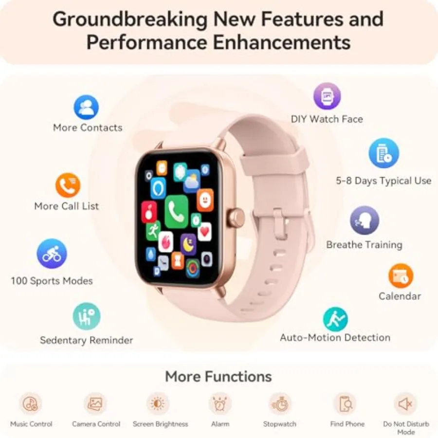 Watch with fitness tracking features