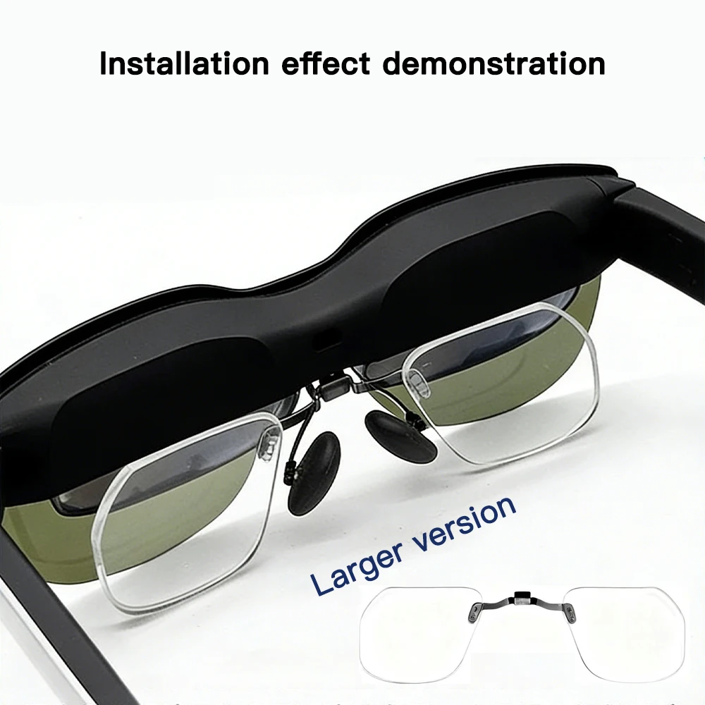 Für TCL RayNeo Air 1S/2/Air 2S/Air 3S Pro/Air4 Pro/GT Max Smart Glasses: Maßgefertigte Linsen für Kurzsichtigkeit und Weitsichtigkeit, Blaulichtfilter- und Blendungsreduzierende Linsen – Detail 10