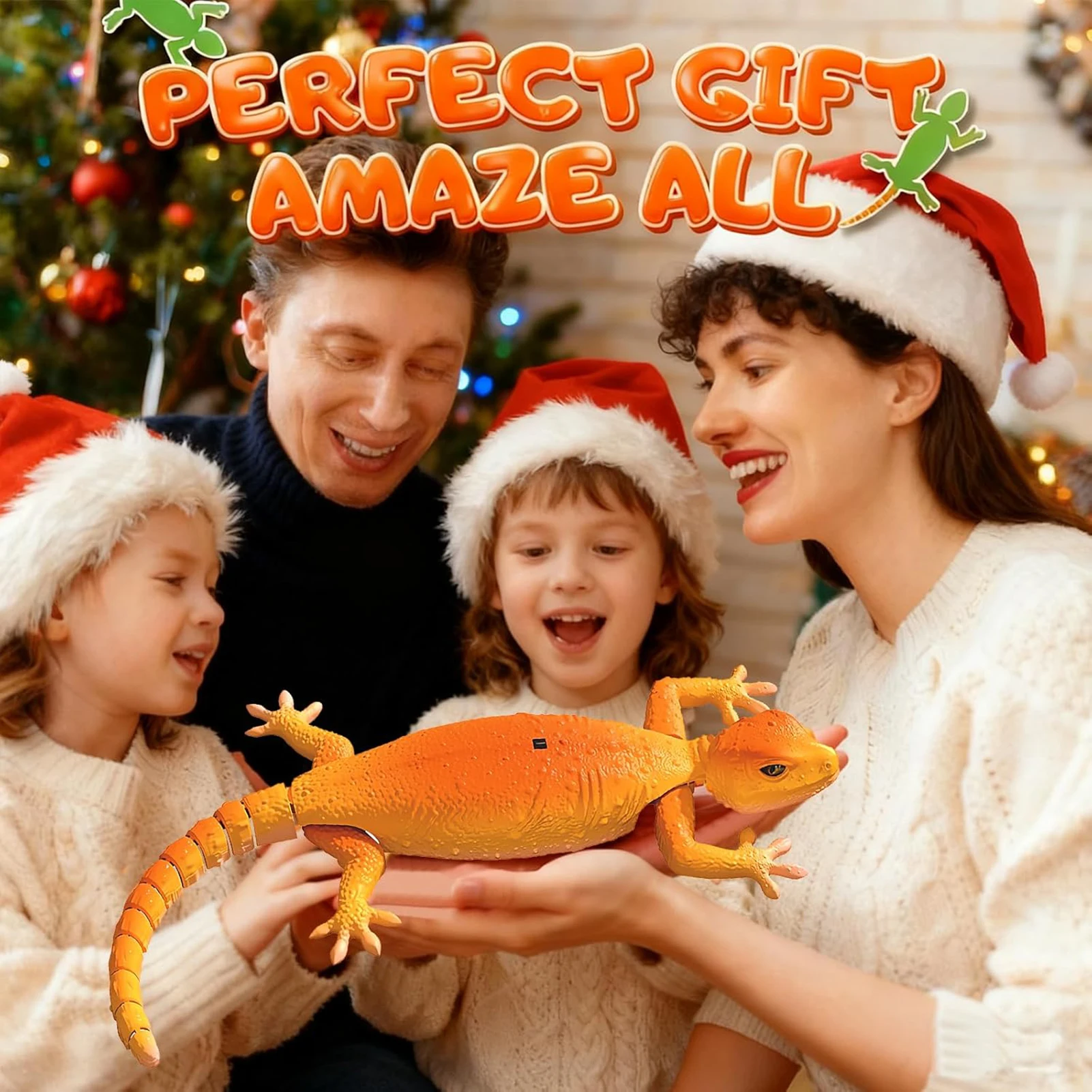 

Remote Control Climbing Lizard Toy for Kids Electric Wall Crawling Chameleon with Rechargeable Battery Fun Educational Gift