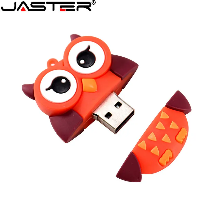 JASTER New Cute Cartoon USB 2.0 Flash Drive 64GB 32G Penguin U Disk 16GB Pen Drives 8G pendrive 4GB Gifts Key Chain Memory Stick