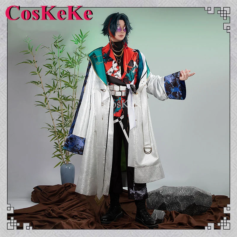 

【Customized】CosKeKe Kaisei Cosplay Anime VTuber Costume 3SKM Fashion Handsome Uniform Full Set Activity Party Role Play Clothing