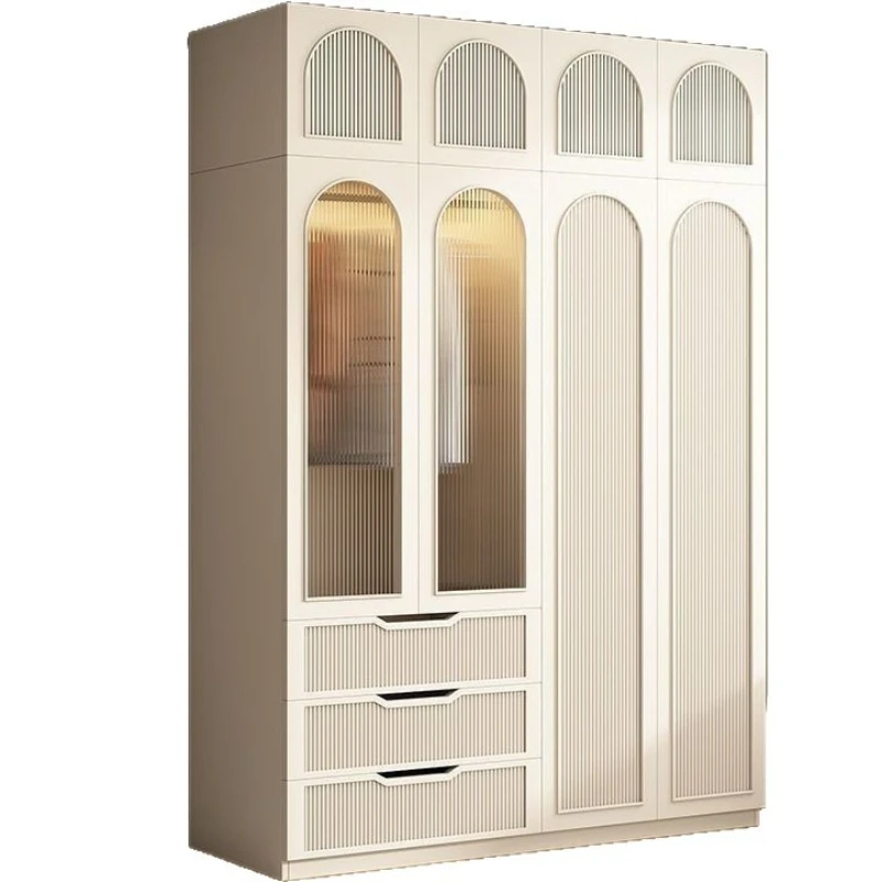 

Wardrobe household bedroom simple storage cabinet rental room practical small apartment storage large wardrobe