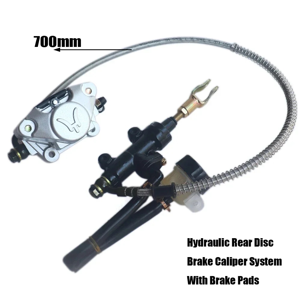 

Motorcycle 700mm Hydraulic Rear Disc Brake Caliper System With Brake Pads 200cc 250cc Quad Dirt Bike ATV Good Quality