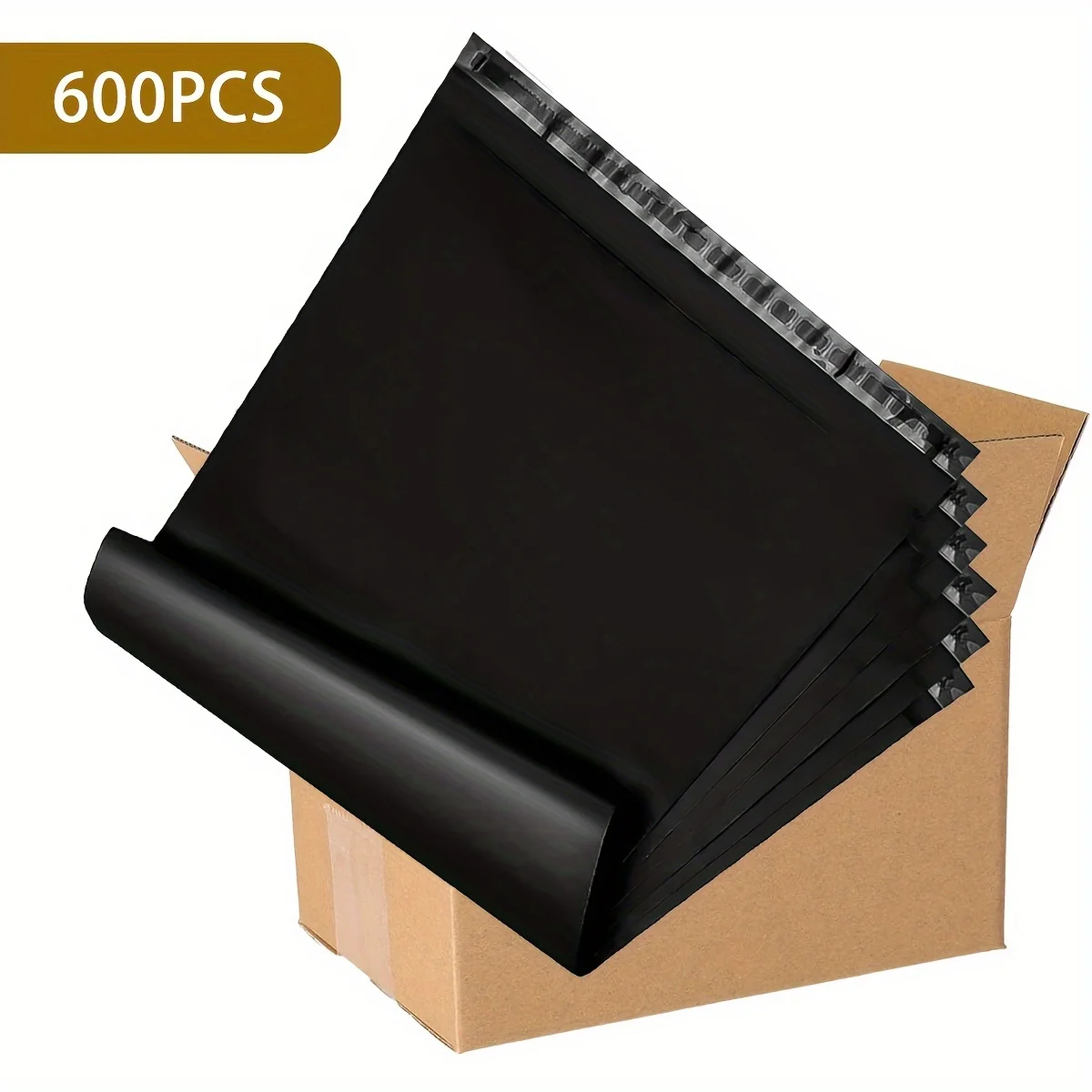 600 Pcs Black Poly Mailers Shipping Envelopes,10x13 inch Self-Sealing Envelopes,Multipurpose Envelopes,Keep Items Safe&Protected