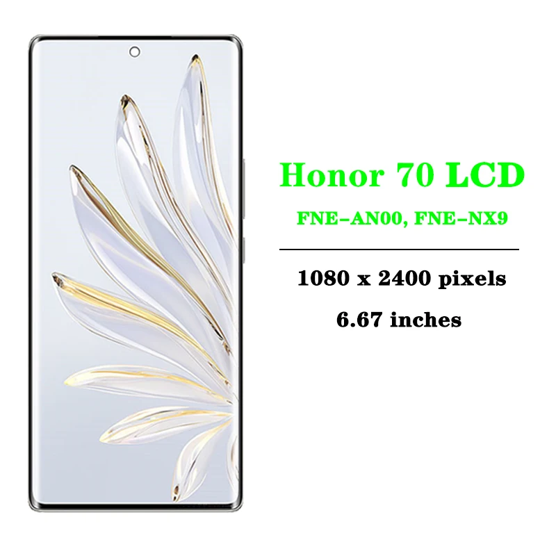 6.67\'\' New For huawei Honor70 LCD FNE-AN00 NX9 Display Touch Screen Digitizer Assembly Replacement For Honor 70 LCD Display