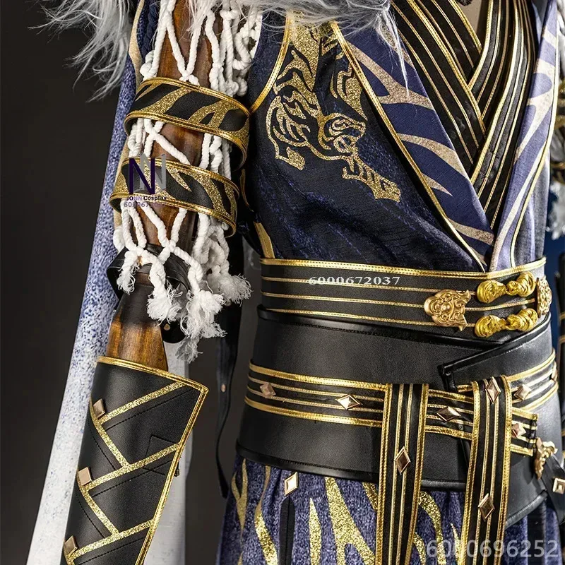 DY20Game Naraka Bladepoint Akos Hu Косплей Костюм Новый мужской комплект одежды для вечеринки на Хэллоуин с аксессуарами для парика Новое поступление Hot Sal