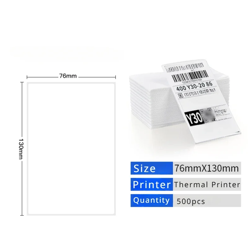 Thermal Paper 76*130mm / 100x150mm Shipping Waybill Label Thermal Address Barcode Label Thermal Label Stickers for Packing