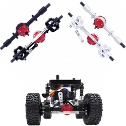 アップグレード付きフロントおよびリアブリッジアクスル,メタルギア,1/16 c14 c24 c34 c44 b14 b24 4wd 6wd,rc,車用,アップグレード