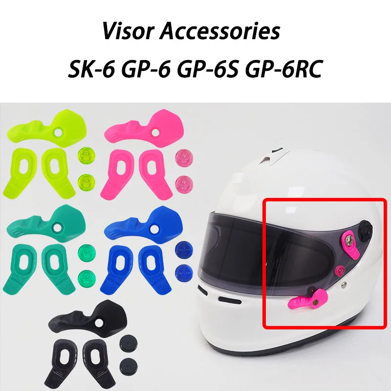 Vite per visiera casco moto, accessori decorativi per lenti, fibbia decorativa per Arai GP-6 GP-6S GP-6RC SK-6