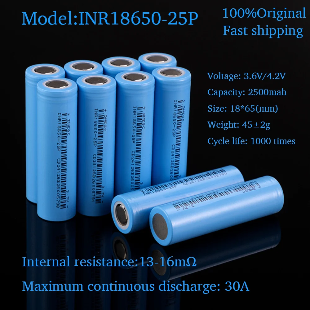 18650 Rechargeable Li-ion Battery 2000mAh-3500mAh 3.7V High Power Current 10A~30A Bateria Cell for Flashlight, Power Bank, DIY view 4