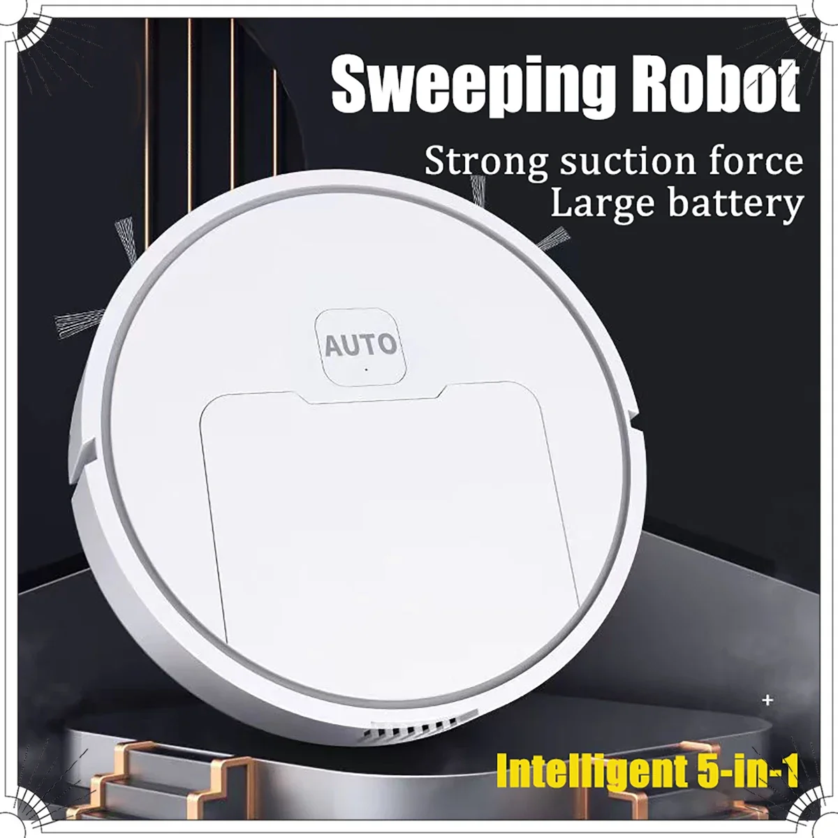 3-in-1 Automatic Intelligent Sweeping Robot Mopping Vacuuming Strong Cleaning Air Purification Spray Humidification Floor Mop