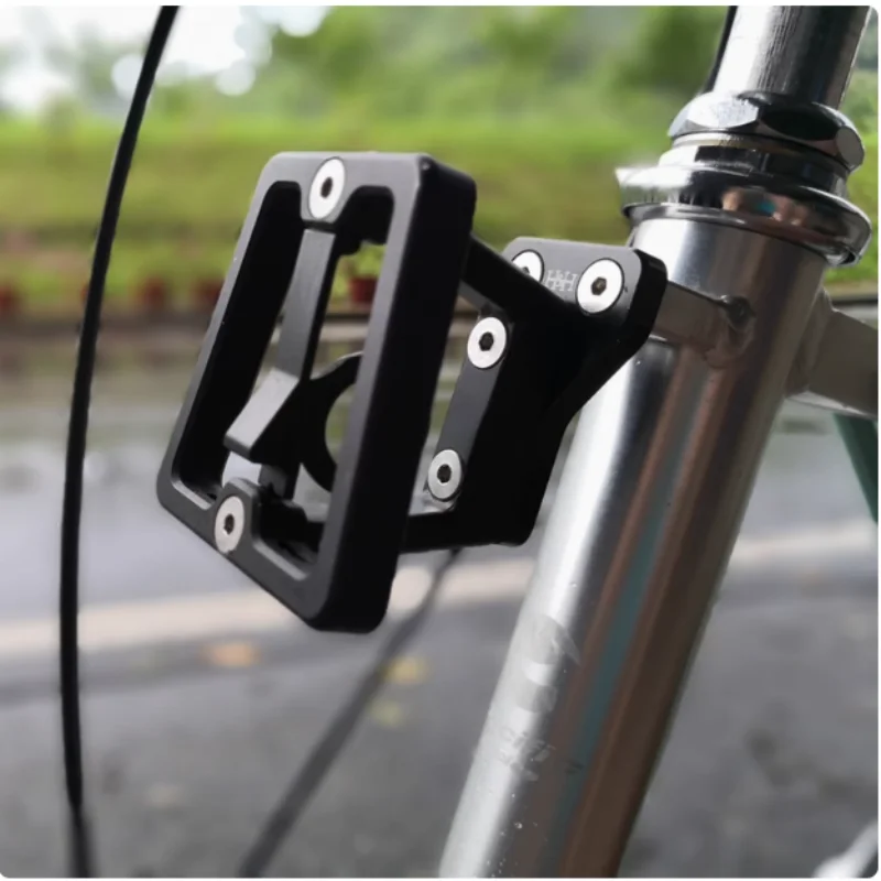 Three-fold bicycle pig nose H&H aluminum alloy front shelf front bag adapter